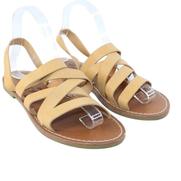 Seven7 Womens Sz 8M Buci Strappy Boho Festival Coastal Tan Brown Beige Sandals - Picture 2 of 10